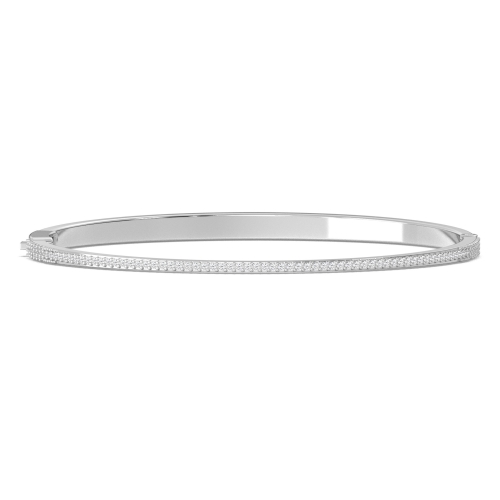 Diamond bangle bracelet