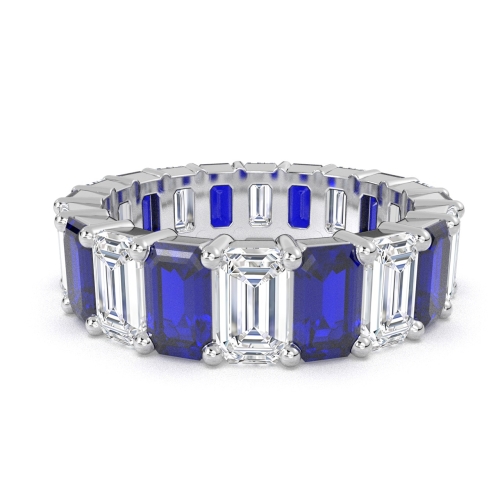 טבעת ספיר ויהלום ולנטיין